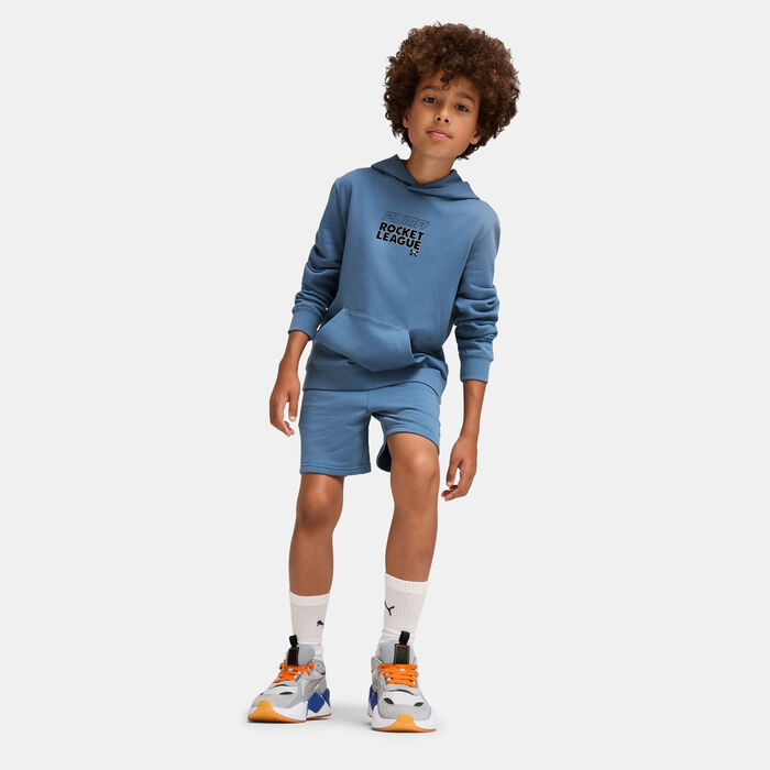 PUMA Kids' x Rocket League Graphic Hoodie Blue PUMA Kids' x Rocket League Graphic Hoodie Blue image number 2