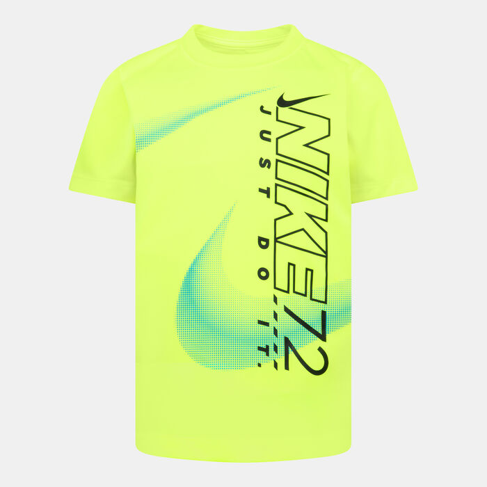 Nike Kids' Sidewinder Split Dri-FIT T-Shirt yellow Nike Kids' Sidewinder Split Dri-FIT T-Shirt yellow image number 0