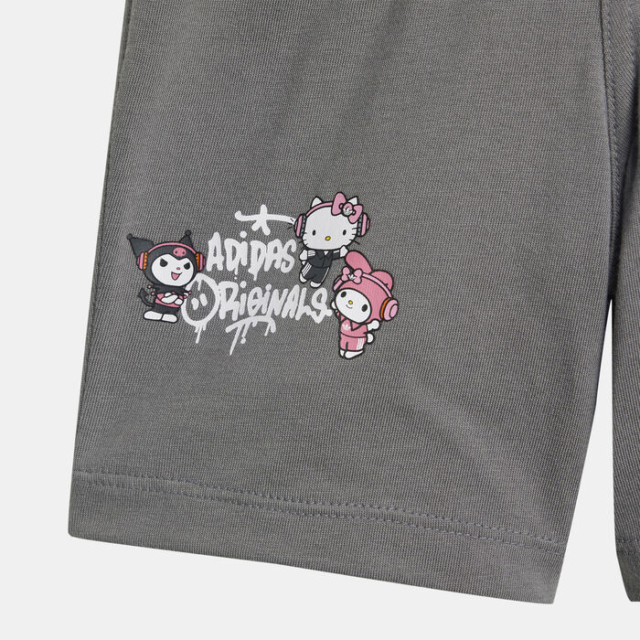 adidas Originals Kids' x Hello Kitty T-Shirt and Shorts Set White adidas Originals Kids' x Hello Kitty T-Shirt and Shorts Set White image number 3