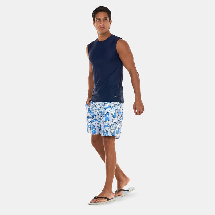 COEGA Men's Printed 18-Inch Board Shorts Blue COEGA Men's Printed 18-Inch Board Shorts Blue image number 2