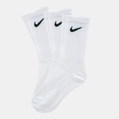 Nike Men's Everyday Lightweight Training Crew Socks (3 Pack) White Nike Men's Everyday Lightweight Training Crew Socks (3 Pack) White