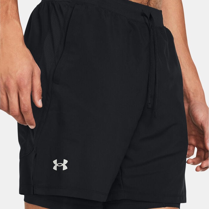 Under Armour Men's Launch 2-in-1 Shorts Black Under Armour Men's Launch 2-in-1 Shorts Black image number 3