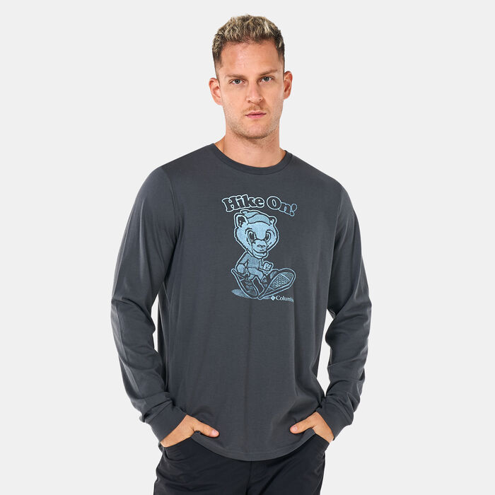 Columbia Men's Apres Lifestyle™ Graphic Long Sleeve T-Shirt Grey image number 0