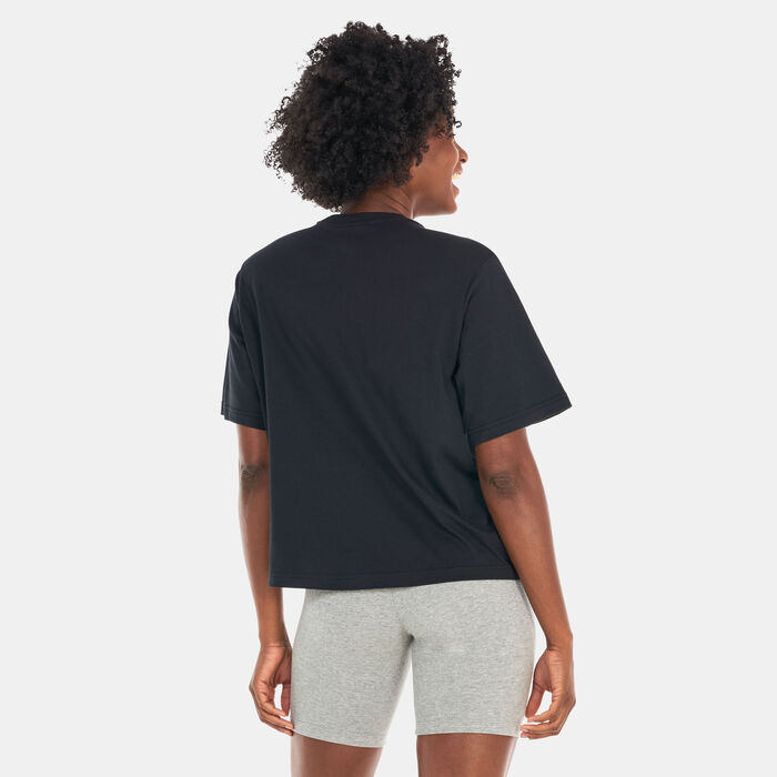 Nike Women's Sportswear Graphic Boxy T-Shirt Black Nike Women's Sportswear Graphic Boxy T-Shirt Black image number 1