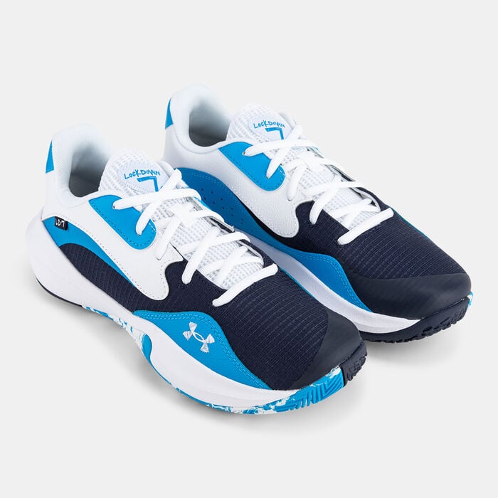 Under Armour Lockdown 7 Low Basketball Shoes Blue Under Armour Lockdown 7 Low Basketball Shoes Blue image number 1