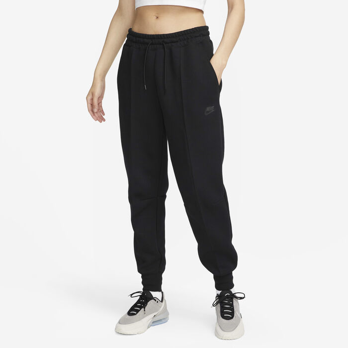 Nike Women's Sportswear Tech Fleece Mid-Rise Joggers Black Nike Women's Sportswear Tech Fleece Mid-Rise Joggers Black image number 0