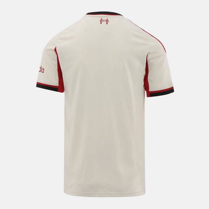 adidas Men's Liverpool 25/26 Away Replica Football Jersey White adidas Men's Liverpool 25/26 Away Replica Football Jersey White image number 1