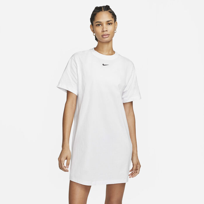 Nike Women's Sportswear Essential T-Shirt Dress White image number 0