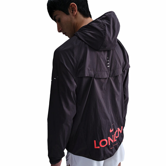 Nike Men's Stride Running Jacket Purple image number 4