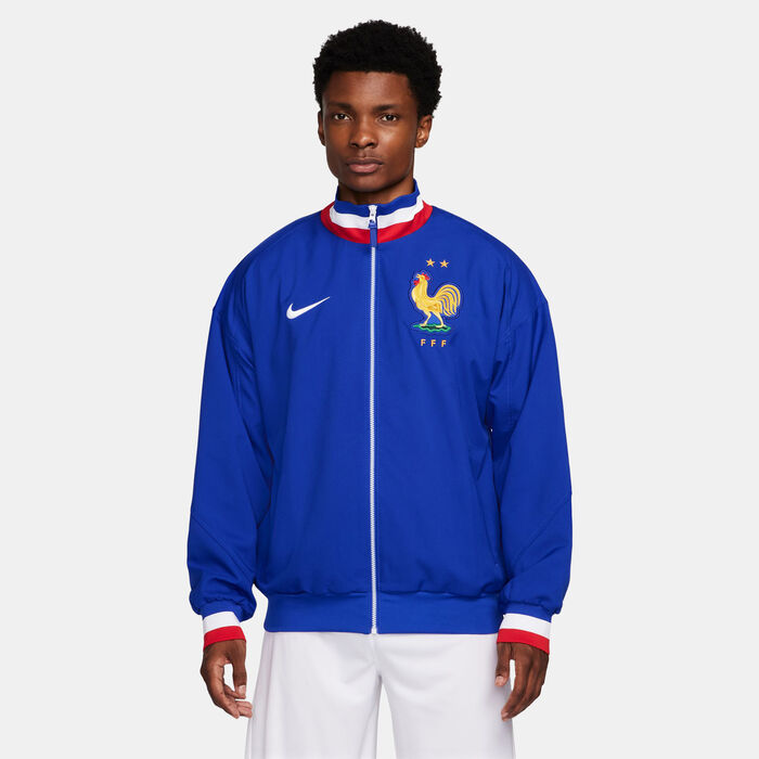 Nike Men's France Dri-FIT Strike Football Track Jacket Blue Nike Men's France Dri-FIT Strike Football Track Jacket Blue image number 0
