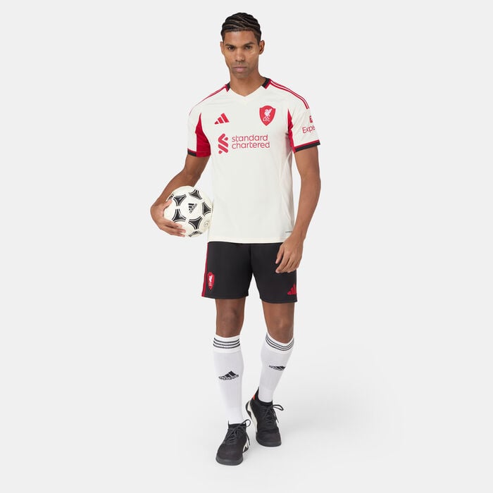 adidas Men's Liverpool 25/26 Away Replica Football Jersey White adidas Men's Liverpool 25/26 Away Replica Football Jersey White image number 2