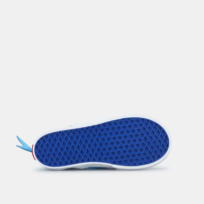 Vans Kids' Slip-On V Shark Shoe (Toddler) Blue Vans Kids' Slip-On V Shark Shoe (Toddler) Blue image number 3