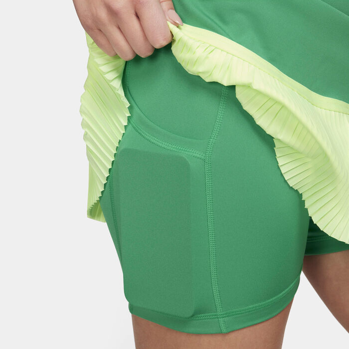 Nike Women's Dri-FIT Advantage Tennis Skirt Green image number 4