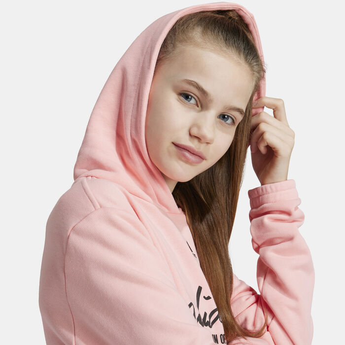 adidas Kids' Brand Love Hooded Dress Pink image number 4