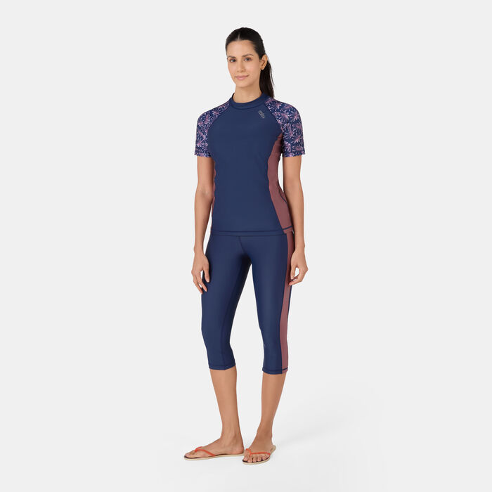 COEGA Women's 3/4 Swimming Leggings Blue image number 2