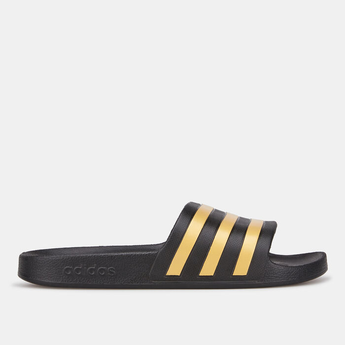 adidas Adilette Aqua Slides Black adidas Adilette Aqua Slides Black image number 1
