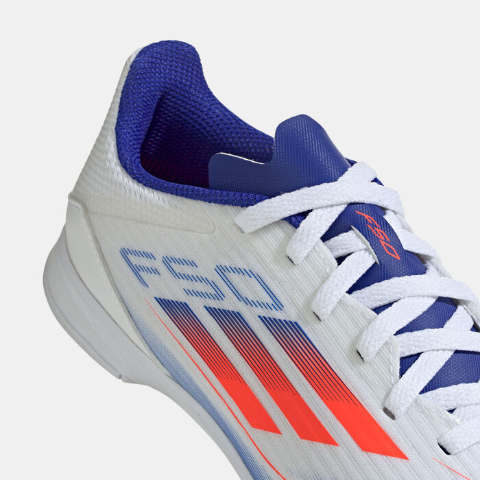 adidas Kids' F50 League Turf Ground Football Shoes White adidas Kids' F50 League Turf Ground Football Shoes White image number 4