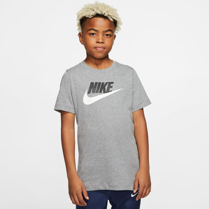 Nike Kids' Futura Icon T-Shirt (Older Kids) Grey Nike Kids' Futura Icon T-Shirt (Older Kids) Grey image number 0