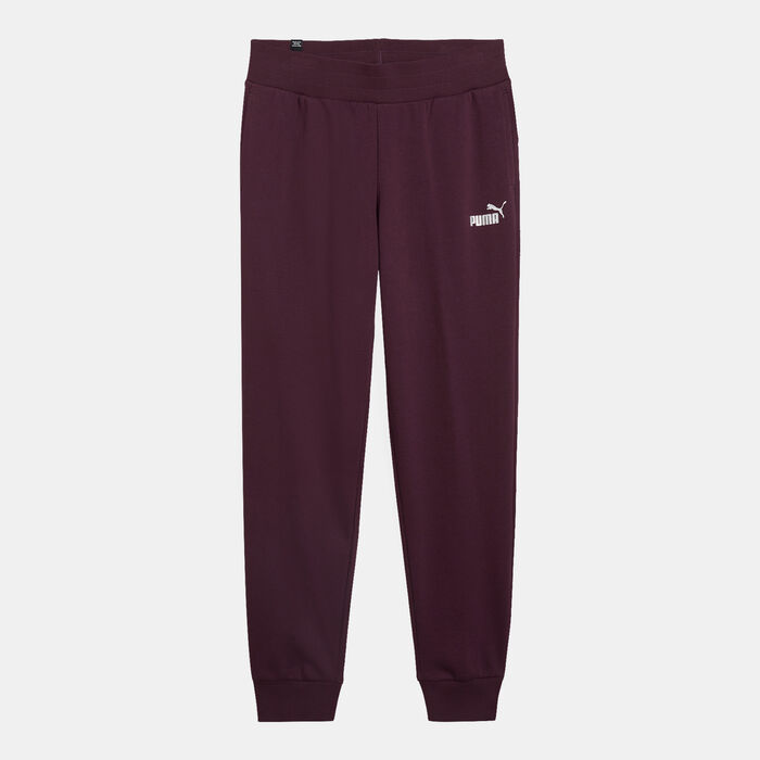 PUMA Women's Essentials+ Metallic Logo Sweatpants Red image number 0