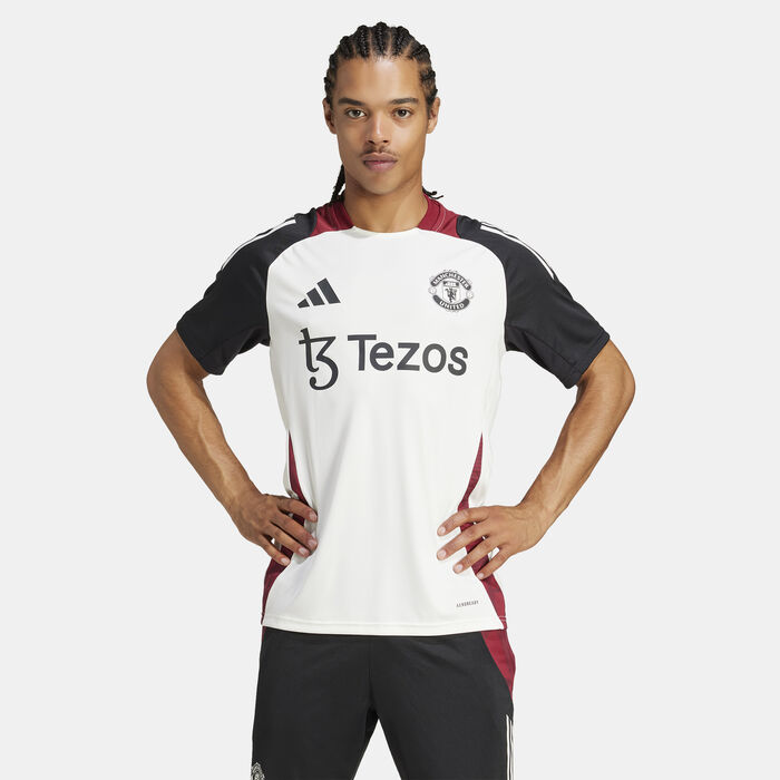 adidas Men's Manchester United Tiro 24 Football Training Top Black adidas Men's Manchester United Tiro 24 Football Training Top Black image number 0