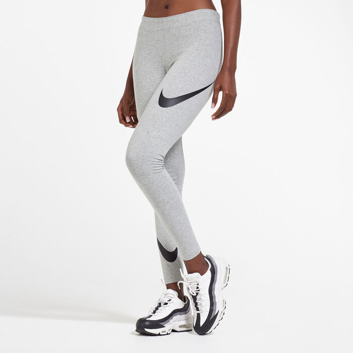 Nike Dri-Fit Leggings Gray Rainbow Stripe Large