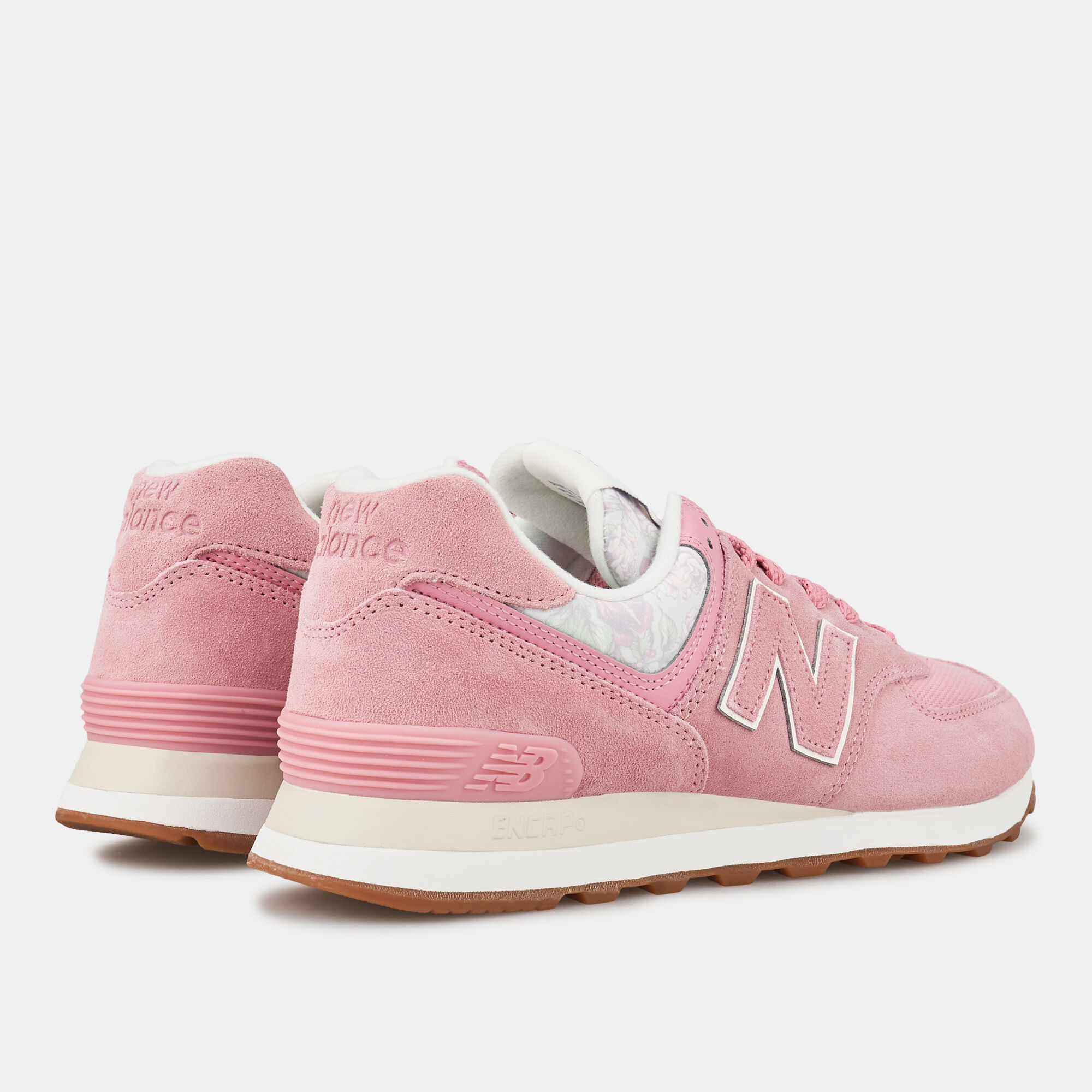 New balance pink 574 v2 suede trainers on sale