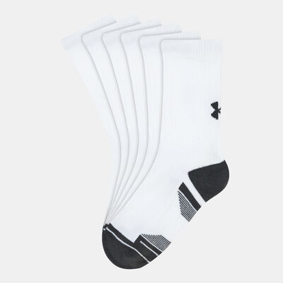 Under Armour Kids' UA Performance Tech Crew Socks (3 Pack) White Under Armour Kids' UA Performance Tech Crew Socks (3 Pack) White