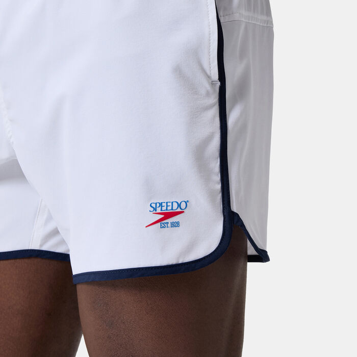 Speedo Men's Logo Volley Swimming Shorts White Speedo Men's Logo Volley Swimming Shorts White image number 4