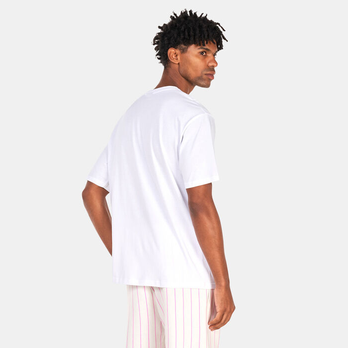 New Era Men's Los Angeles Dodgers League Essential Oversized T-Shirt White New Era Men's Los Angeles Dodgers League Essential Oversized T-Shirt White image number 1