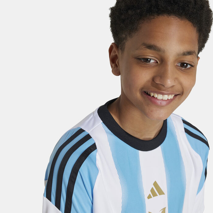 adidas Kids' Messi Training Football Top White image number 3