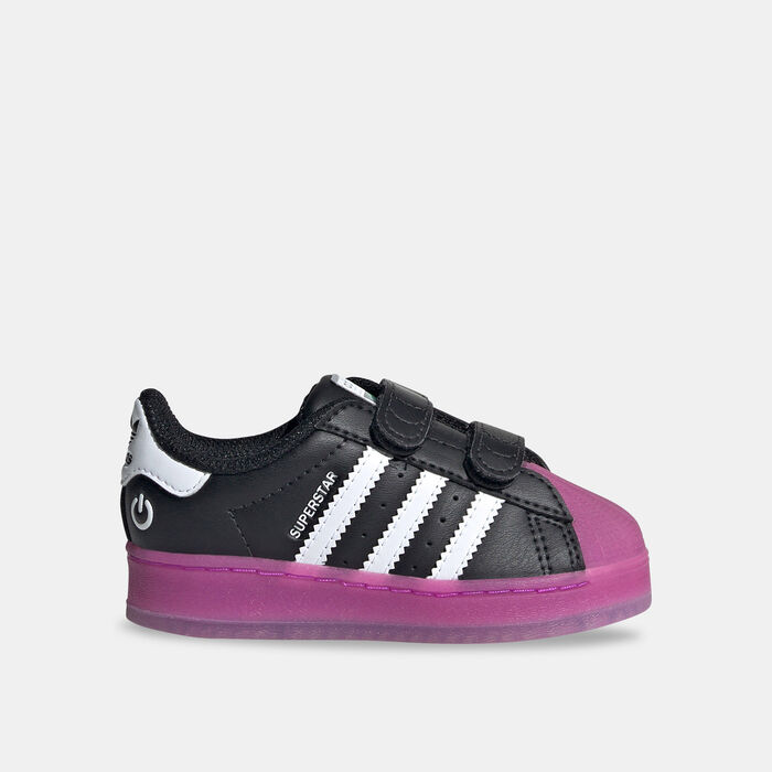 adidas Originals Kids' Superstar LED Lights Shoes Black image number 0
