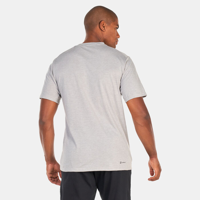 adidas Men's Train Essentials Feelready Logo Training T-Shirt Green image number 1