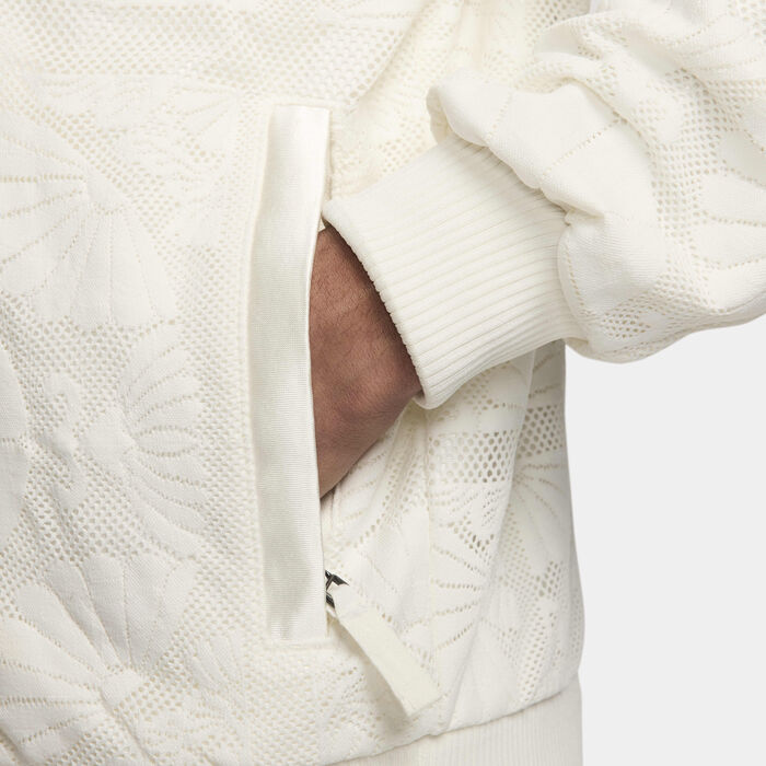 Nike Men's Dri-FIT Basketball Jacket White image number 4