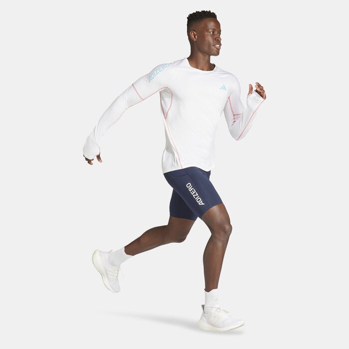 adidas Men's Adizero Running Short Leggings Black adidas Men's Adizero Running Short Leggings Black image number 2