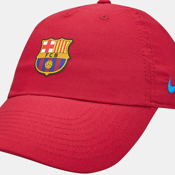 Nike Men's FC Barcelona Dri-FIT Unstructured Cap Red Nike Men's FC Barcelona Dri-FIT Unstructured Cap Red image number 2