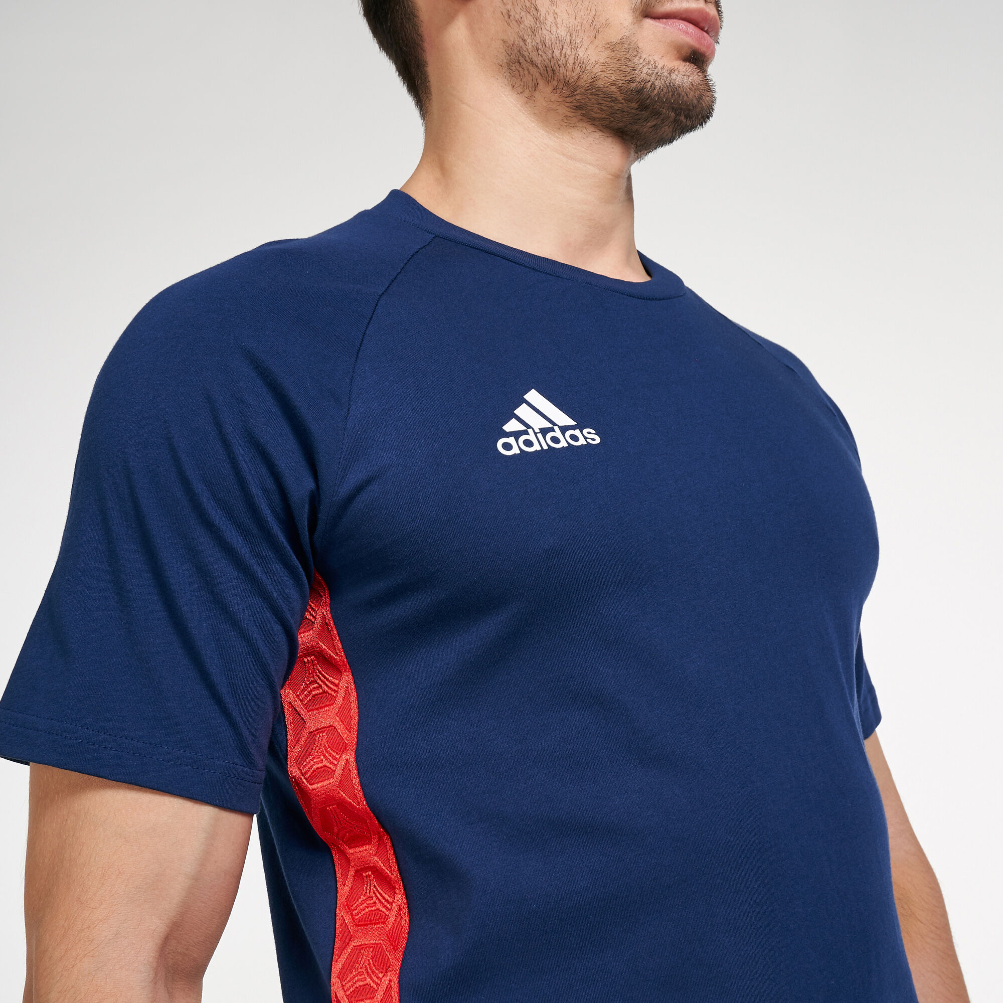 Adidas tan tape tee new arrivals