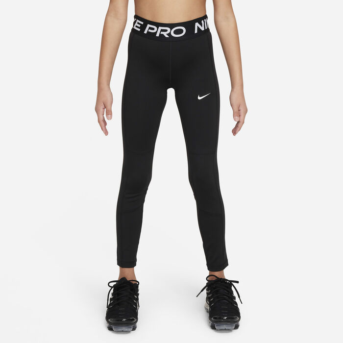 Nike Girls' Pro Dri-FIT Leak Protection: Period Leggings Black Nike Girls' Pro Dri-FIT Leak Protection: Period Leggings Black image number 0