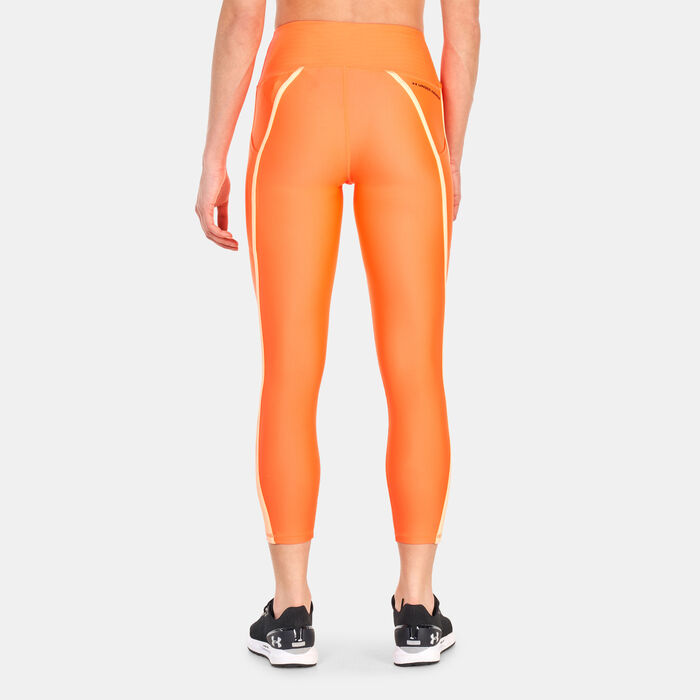Under Armour Women's Project Rock HeatGear® Leggings Orange image number 1