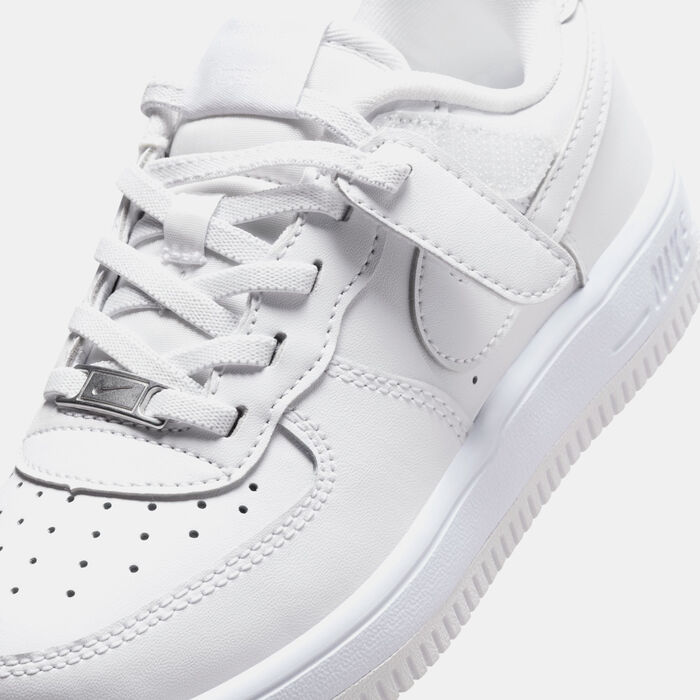 Nike Kids' Force 1 Low EasyOn Shoes White Nike Kids' Force 1 Low EasyOn Shoes White image number 4