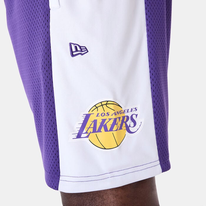 New Era Men's NBA LA Lakers Graphic Shorts Purple New Era Men's NBA LA Lakers Graphic Shorts Purple image number 3