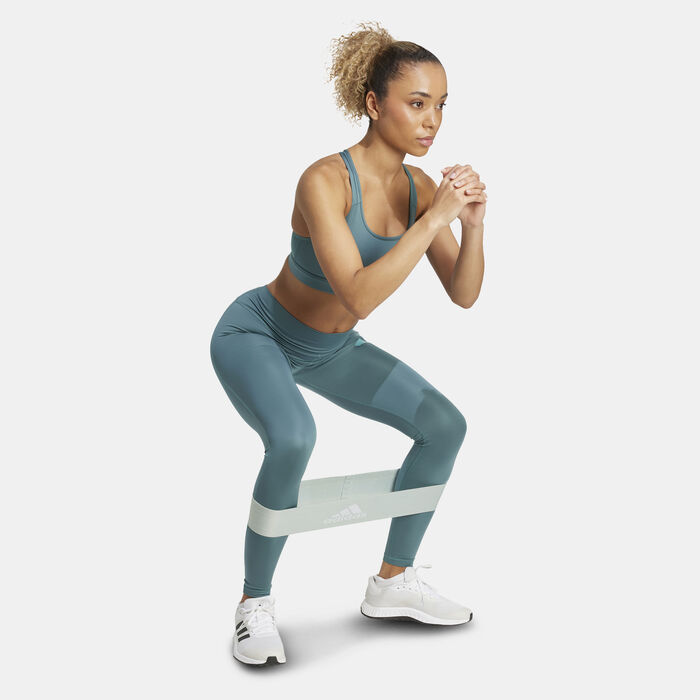 adidas Women's Train Essentials Full-Length Training Leggings Green adidas Women's Train Essentials Full-Length Training Leggings Green image number 2