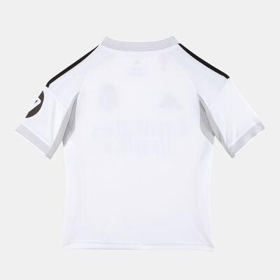 adidas Kids' Real Madrid 25/26 Home Replica Football Jersey White adidas Kids' Real Madrid 25/26 Home Replica Football Jersey White