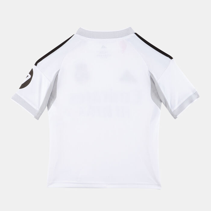 adidas Kids' Real Madrid 25/26 Home Replica Football Jersey White adidas Kids' Real Madrid 25/26 Home Replica Football Jersey White image number 1