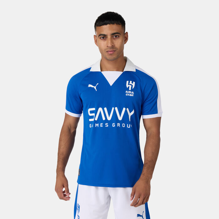 PUMA Men's Al Hilal Saudi Anniversary Football Jersey Blue PUMA Men's Al Hilal Saudi Anniversary Football Jersey Blue image number 0
