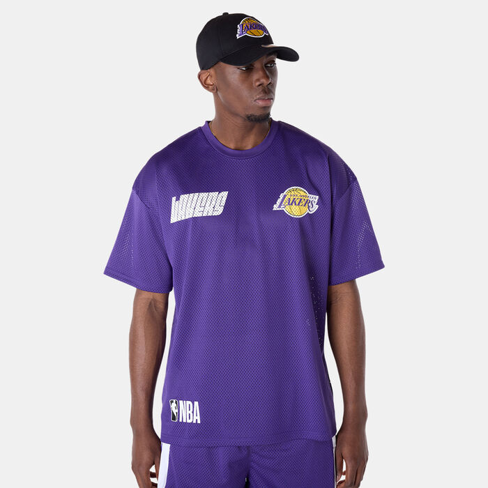 New Era Men's NBA LA Lakers Graphic T-Shirt Purple New Era Men's NBA LA Lakers Graphic T-Shirt Purple image number 0