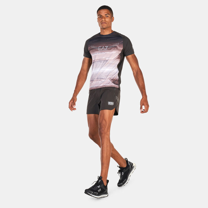 EA7 Emporio Armani Men's Ventus 7 T-Shirt Grey EA7 Emporio Armani Men's Ventus 7 T-Shirt Grey image number 2