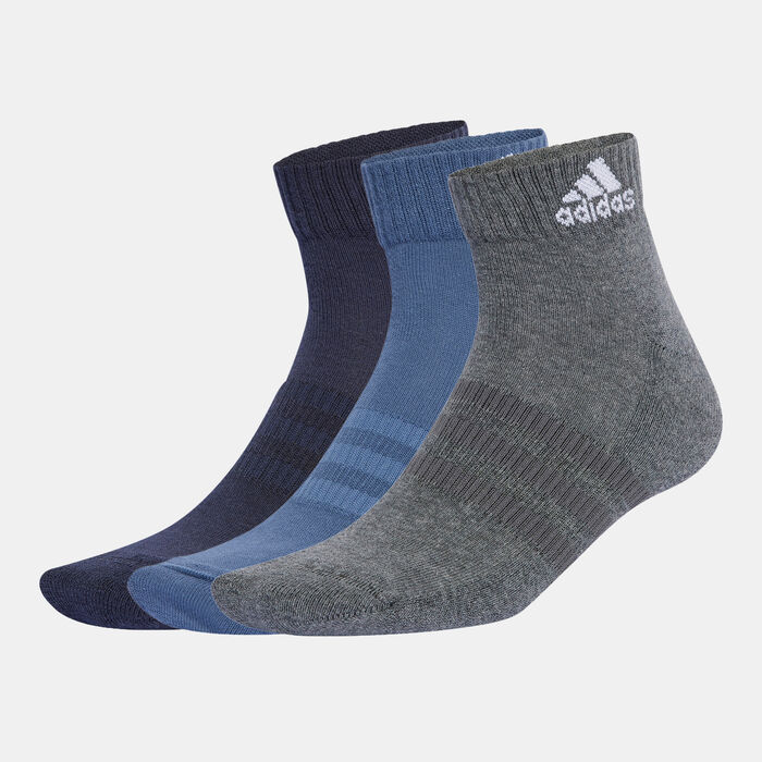 adidas Men's Cushioned Sportswear Ankle Socks (3 Pack) Multi-Color image number 0