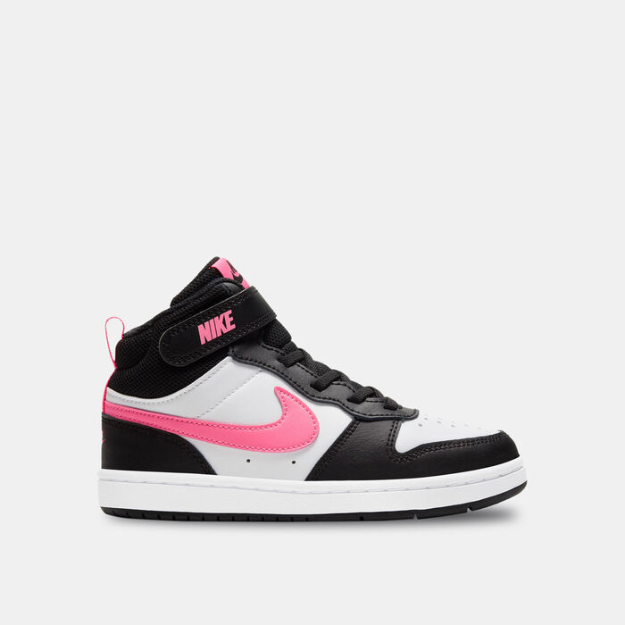 Nike Kids' Court Borough Mid 2 Shoe (Younger Kids) White image number 0