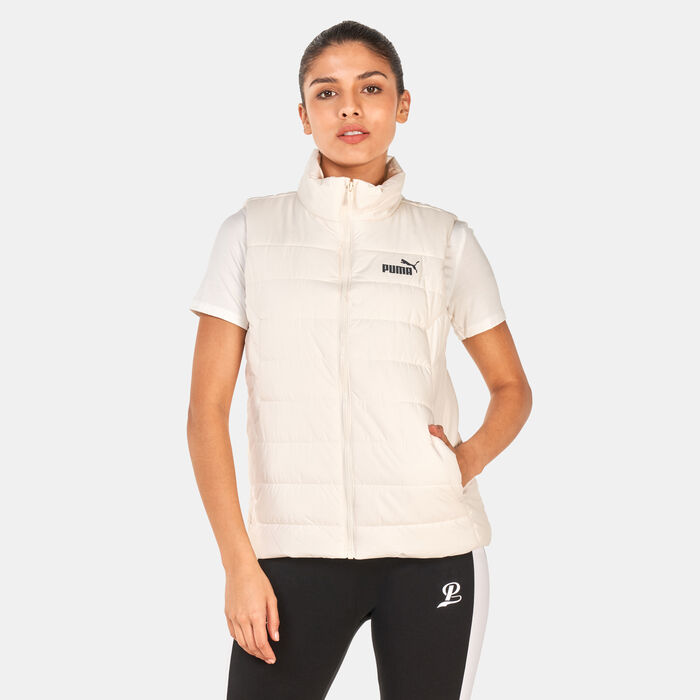 PUMA Women's ESS Padded Vest Beige image number 0