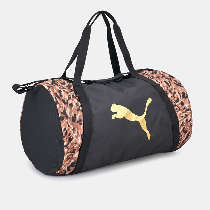 PUMA Women's Barrel Duffel Bag Black PUMA Women's Barrel Duffel Bag Black image number 2